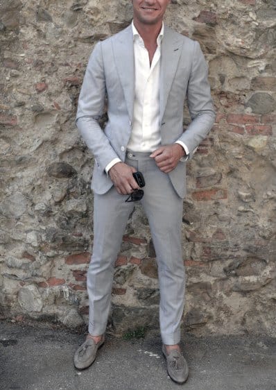 Cool Unique How To Wear A Grey Suit Without A Tie Outfits Styles For Men