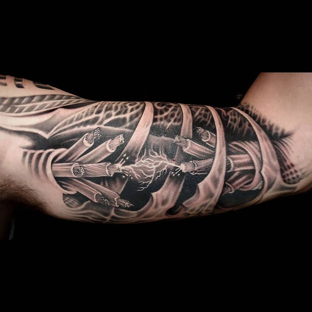 cool upper arm tattoos for men calencurley