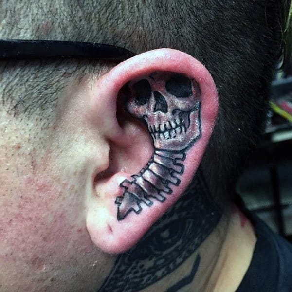 Zen tattoo  Ear skull  skull tattoo  Facebook