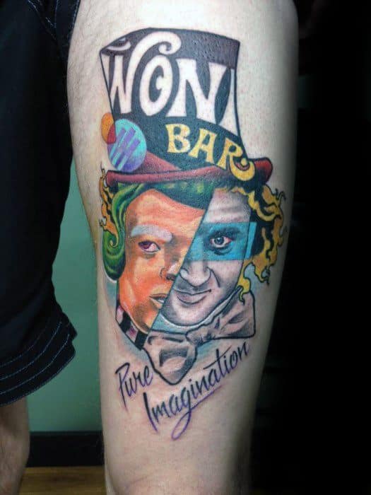 Cool Willy Wonka Tattoo Design Ideas For Male