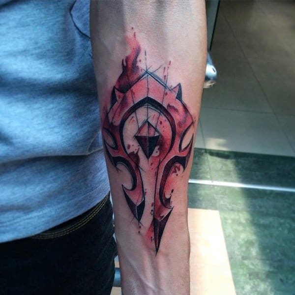 12. Water Color World Of Warcraft Tattoos.