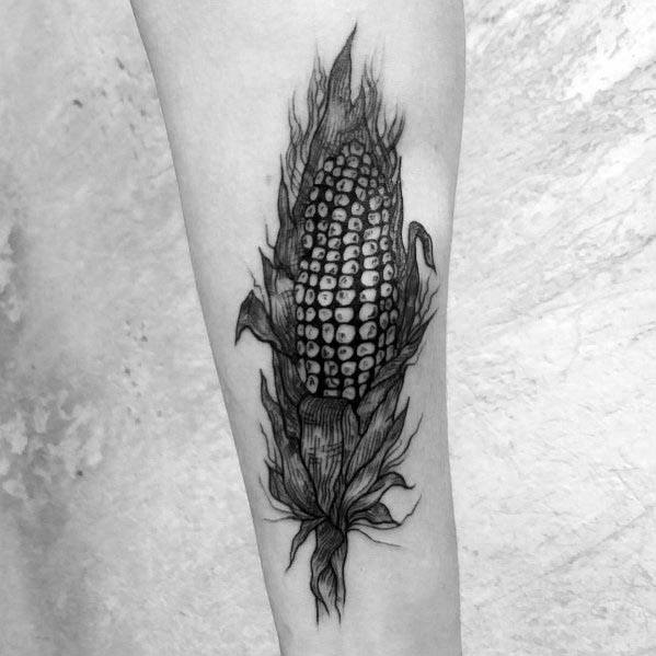 Corn Themed Tattoo Ideas For Men