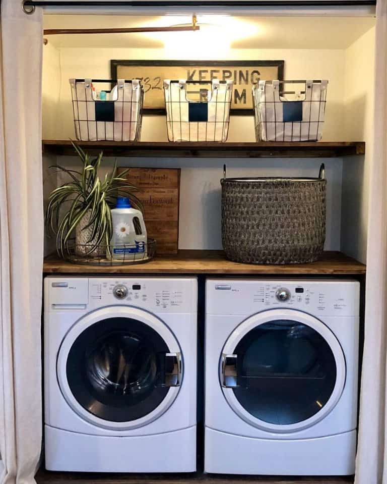 Counter Laundry Closet Ideas Thepassionatehome 768x959 