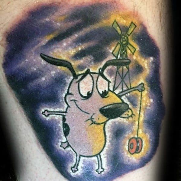 Courage The Cowardly Dog Male Tattoo Designs