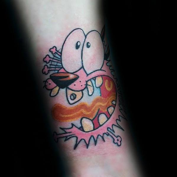 Courage The Cowardly Dog Male Tattoos