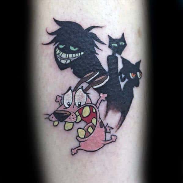 Courage The Cowardly Dog Tattoo Ideas For Males