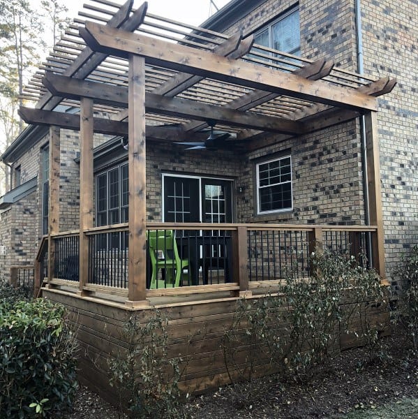 Covered Patio Wooden Pergola Ideas