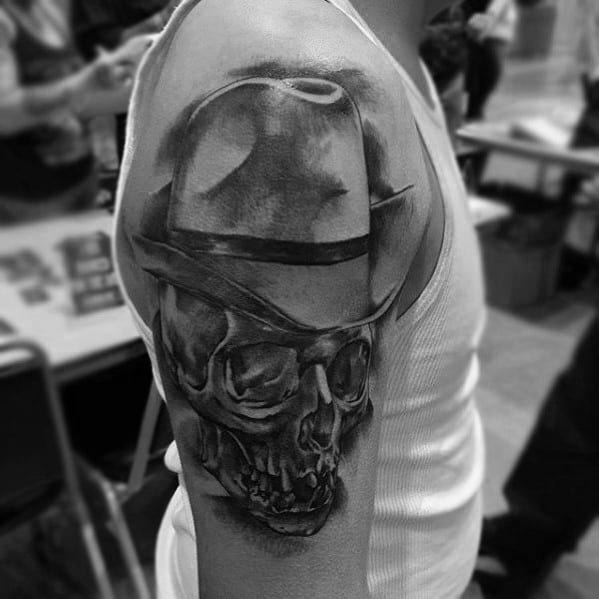 Cowboy Hat Tattoo For Males