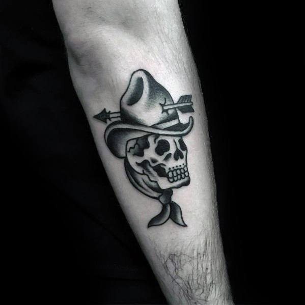 Cowboy Hat Tattoo Ideas For Men