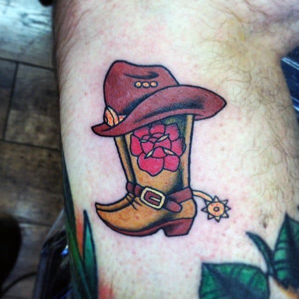 Cowboy Hat Tattoo Inspiration For Men
