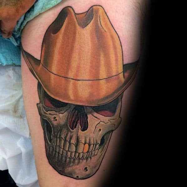 Cowboy Hat Themed Tattoo Design Inspiration