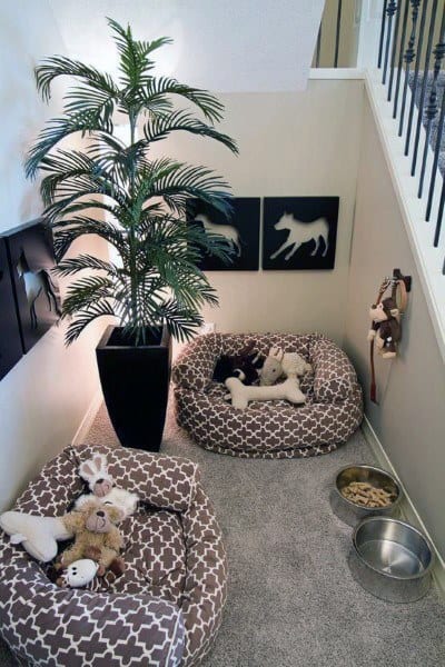 Top 60 Best Dog Room Ideas Canine Space Designs,Staircase Wooden Handrail Design