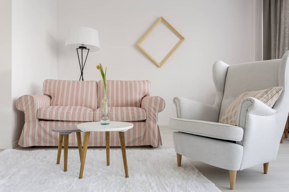 simple living room stripe sofa 