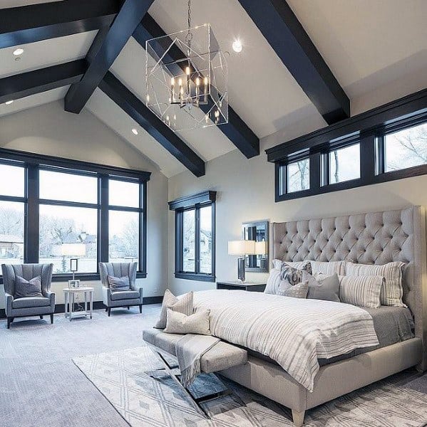 Creative Awesome Bedroom Design Ideas With Vaulted Ceiling