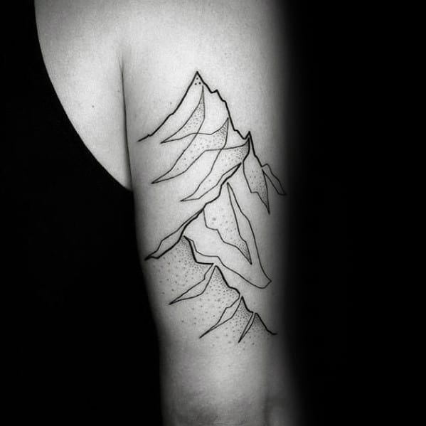 Creative Continuous Line Tattoos For Guys