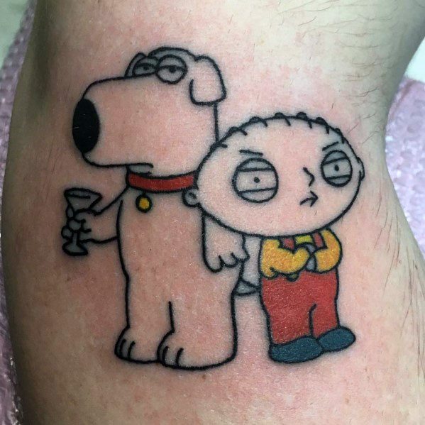 Creative Family Guy Tattoos For Guys Brian And Stewie