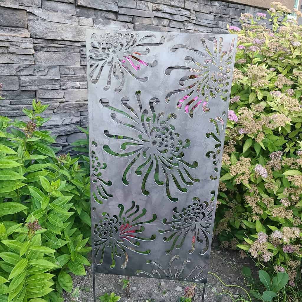 creative metal flower garden trellis