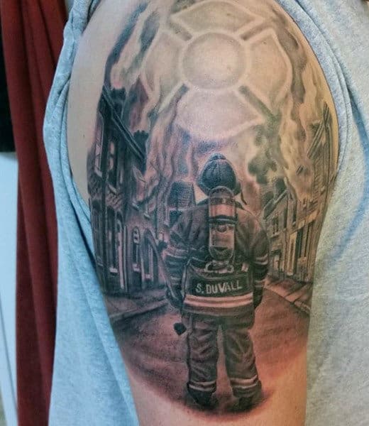 25 Firefighter Tattoo Design Ideas For Fearless Men and Women   EntertainmentMesh