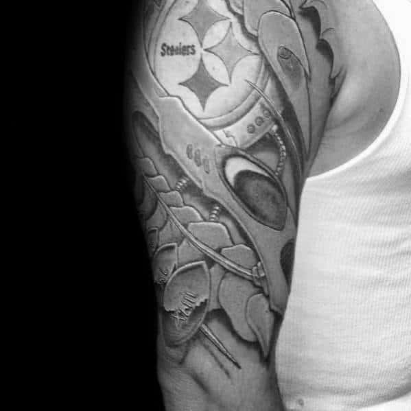 Creative Guys Pittsburgh Steelers Half Sleeve Tattoos