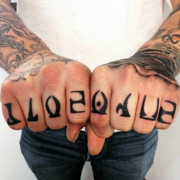 Details more than 77 tattoo knuckle font super hot  thtantai2
