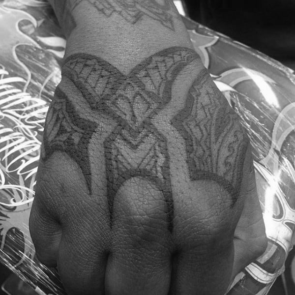 Creative Mens Tribal Hand Tattoo Ideas