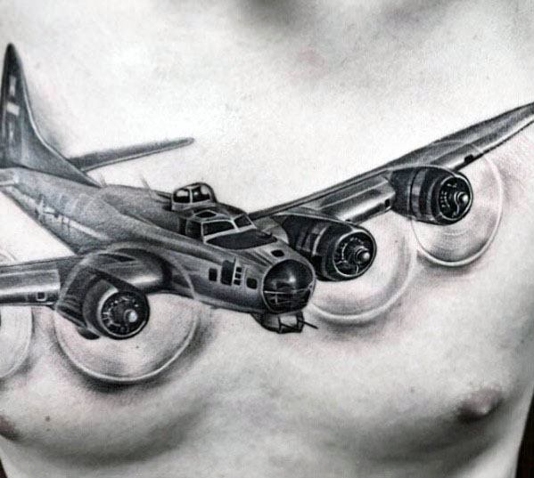 Creative Propeller Tattoos For Guys