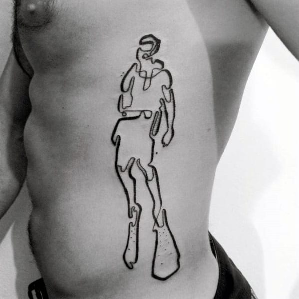 Creative Scuba Diving Tattoos For Men