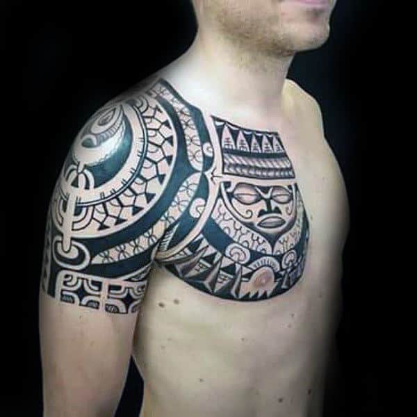 Creative Tattoo For Guys Tribal Shoulder