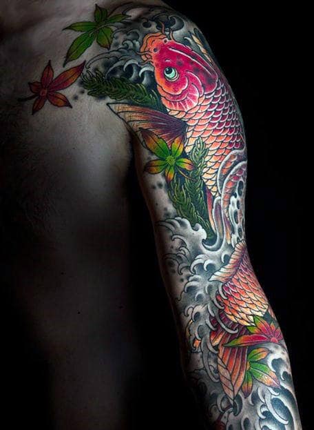 Creative Tattoos Koi Fish Sleeves