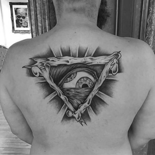Creative Tool Tattoos For Men On Back
