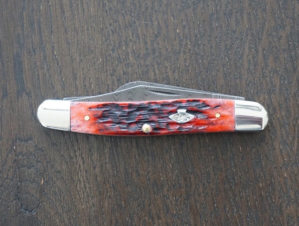 Crimson Bone Handle Case Knives Jig Stockman Knife