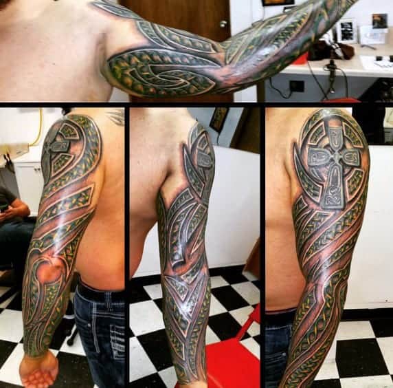 cross-with-tribal-celtic-design-mens-full-sleeve-tattoos