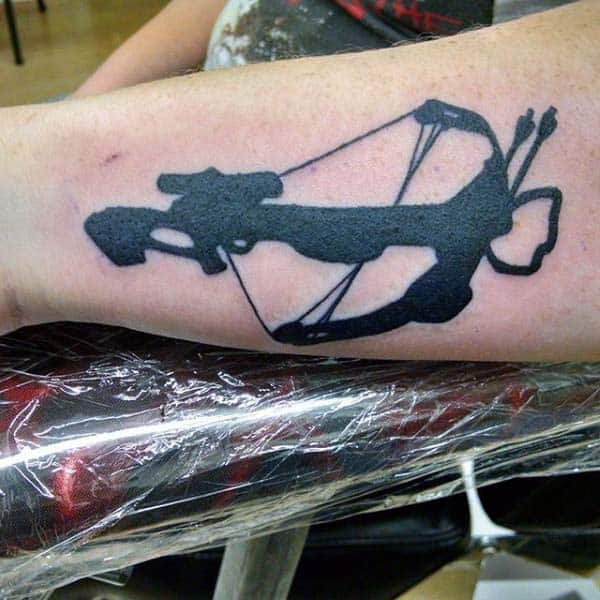 Crossbow Mens Archery Tattoos On Forearm