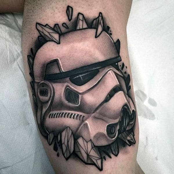 Crystals Stormtrooper Helmet Mens Inner Arm Tattoos
