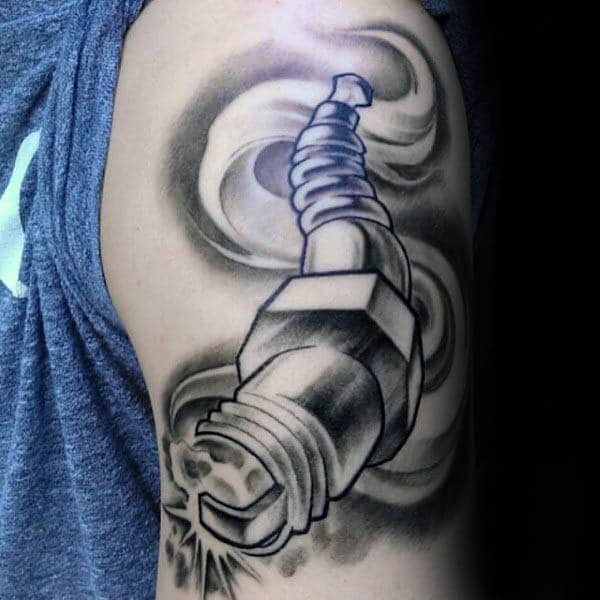 Spark Plug by Jose Perez Jr: TattooNOW