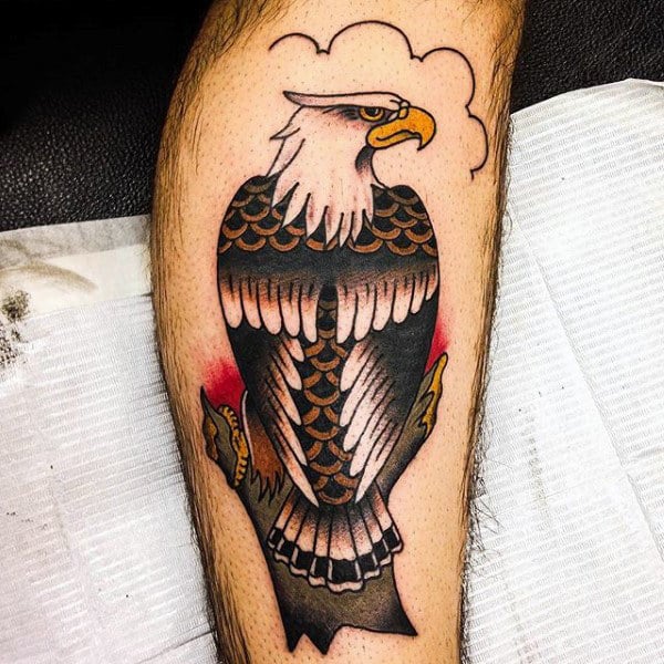 1. Forearm Bald Eagle Tattoos.