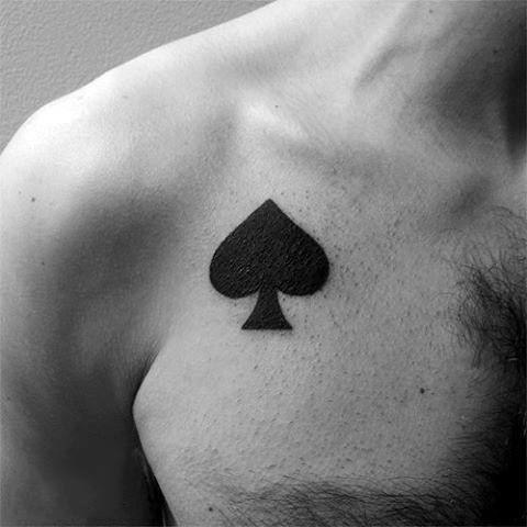 70 Spade Tattoo Designs For Men - One Of The Suits