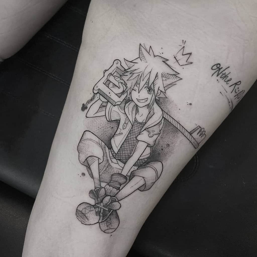 Cute Sora Kingdom Hearts Tattoo
