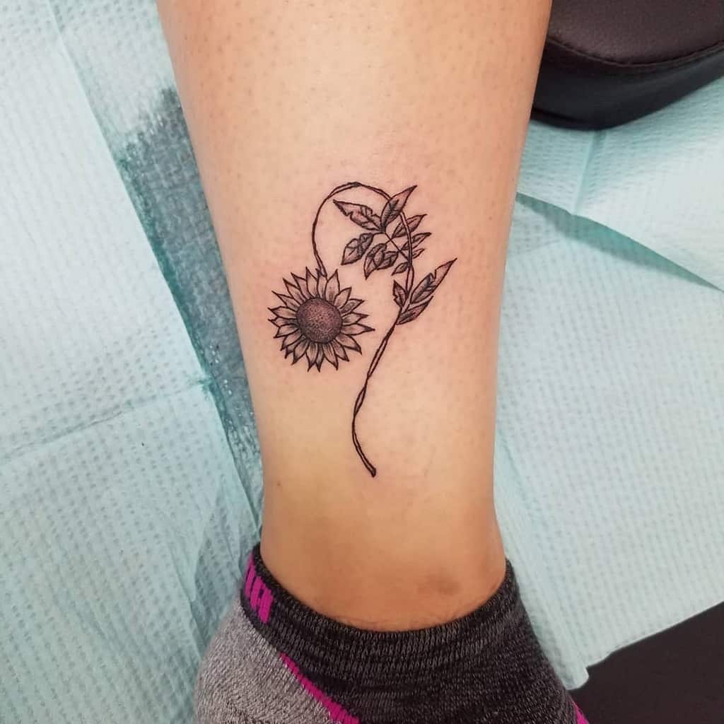 cute-sunflower-leo-tattoo-artbybabyface