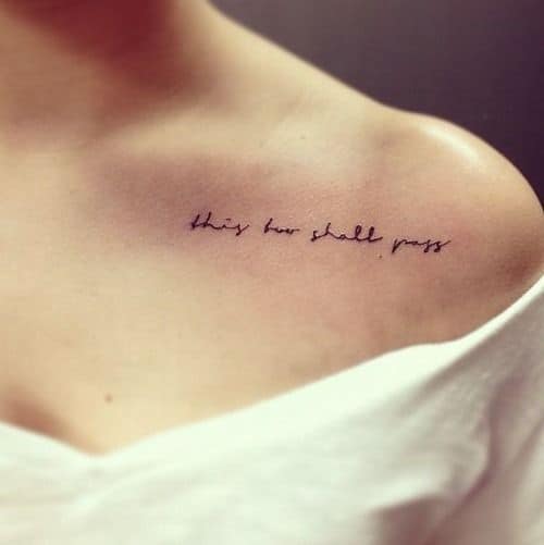 Cute This Too Shall Pass Tattoo