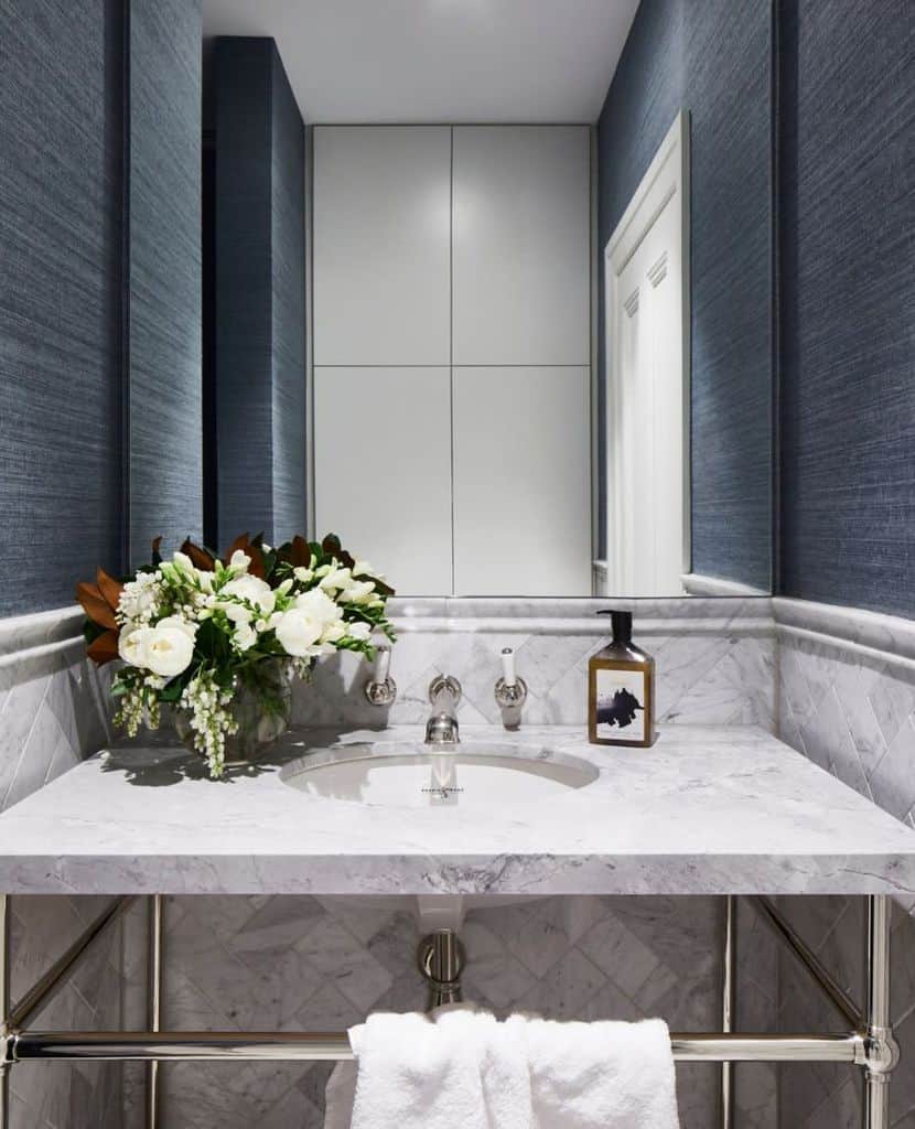 The Top 70 Bathroom Wallpaper Ideas - Interior Home and Design