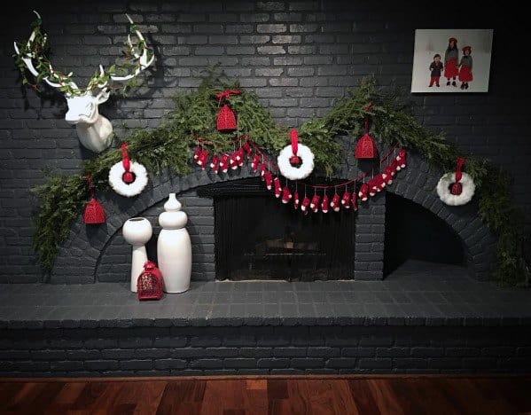 Dark Grey Home Design Ideas Painted Fireplace
