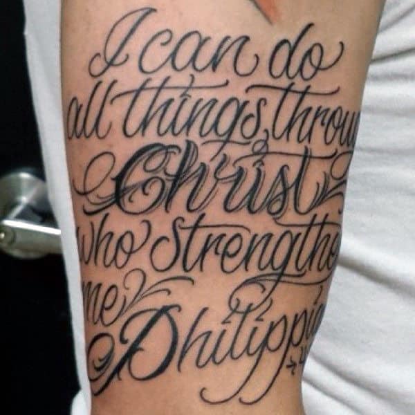 Decorative Mens Bible Verses For Tattoos On Arm