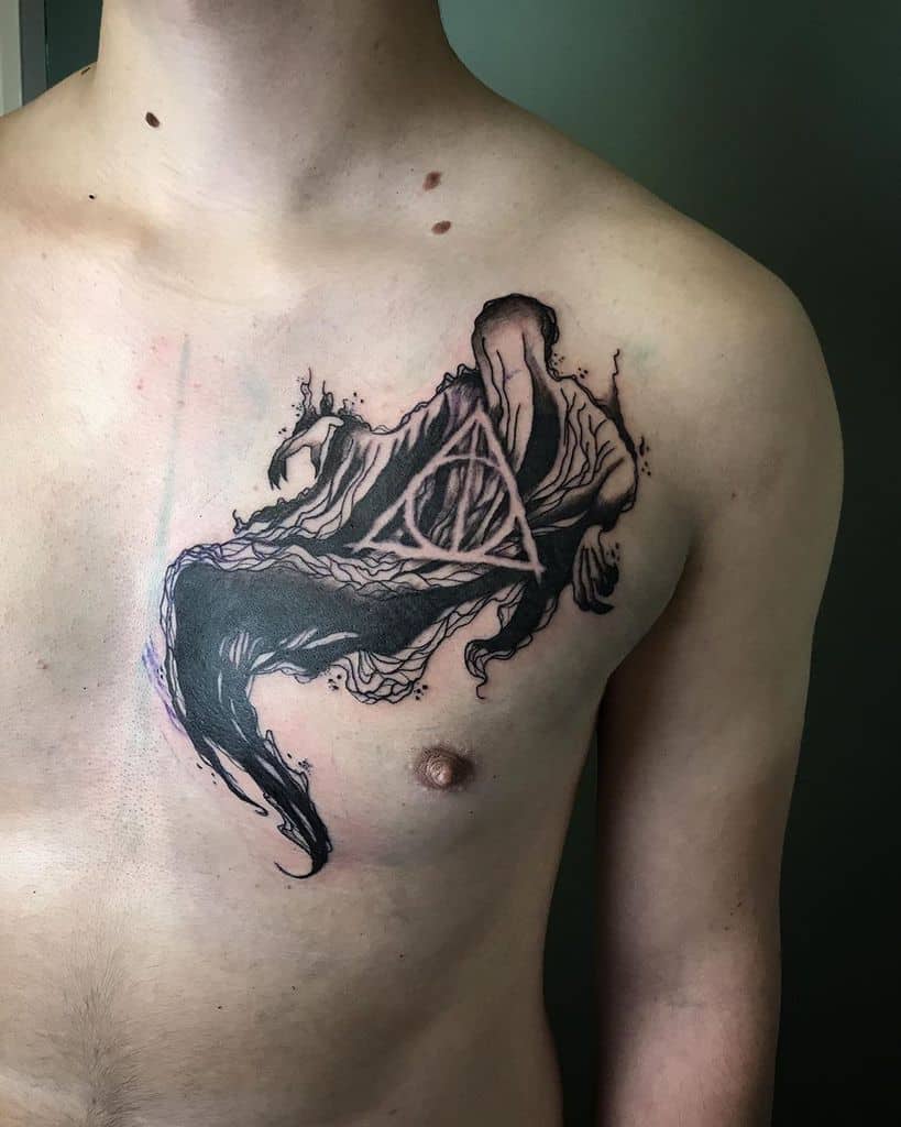 dementor harry potter deathly hallows tattoo