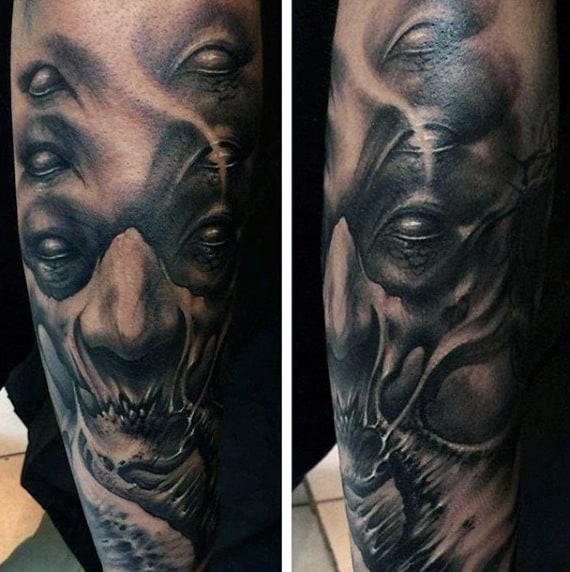 Demon And Angel Male Tattoos