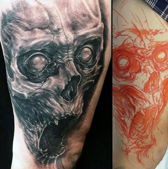 Demons Tattoo On Men