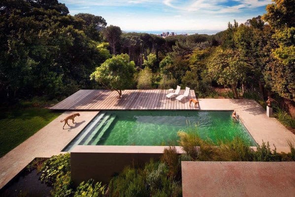 poolside patio deck