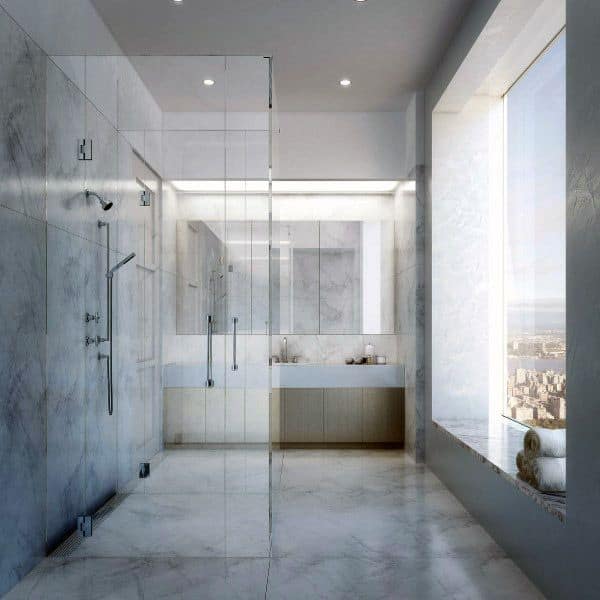 overlooking shower 