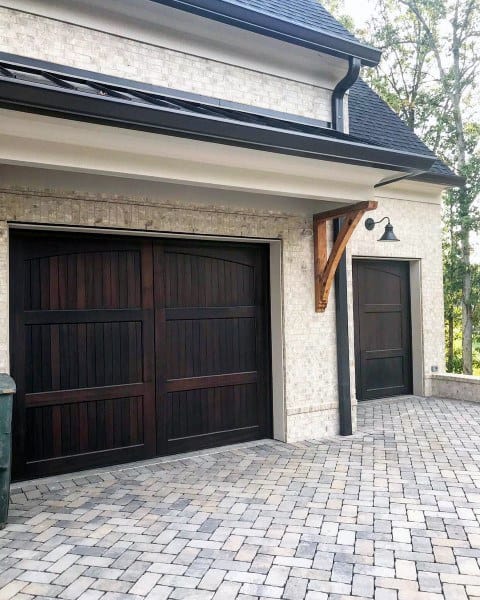 garage with exit door 