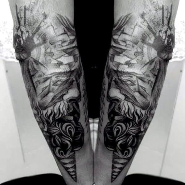 Zeus tattoo upper inside arm  Zeus tattoo Arm tattoo Inside of arm tattoo